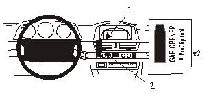 ProClip Monteringsbygel BMW 728-750 E65 02-08, zentriert in der Gruppe Car-HiFi / Was passt in mein Auto / BMW / BMW 7 Serie / BMW E65 2002-2008 bei BRL (240853014)