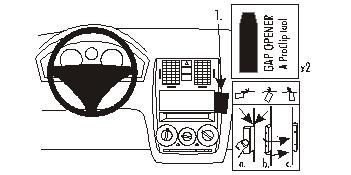 ProClip Montagehalterung Hyundai Getz 02-05, Winkelmontage in der Gruppe Car-HiFi / Was passt in mein Auto / Hyundai / Getz / Getz 2002-2009 bei BRL (240853140)