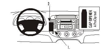 ProClip Monteringsbygel Toyota Camry 02-06, Zentriert in der Gruppe Car-HiFi / Was passt in mein Auto / Toyota / Camry / Camry 2001-2006 bei BRL (240853170)