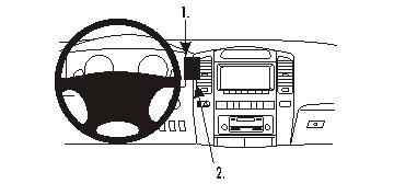 ProClip Monteringsbygel Lexus LX Serie 03-07, Zentriert in der Gruppe Car-HiFi / Was passt in mein Auto / Lexus / Lexus LX bei BRL (240853222)