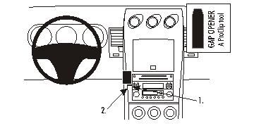 ProClip Monteringsbygel Nissan 350 Z 03-09, Zentriert in der Gruppe Car-HiFi / Was passt in mein Auto / Nissan / 350 Z bei BRL (240853250)