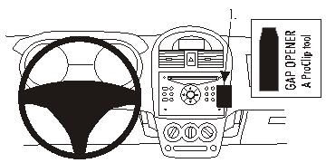 ProClip Montagehalterung Suzuki Ignis 04-09, Winkelmontage in der Gruppe Car-HiFi / Was passt in mein Auto / Suzuki / Ignis bei BRL (240853357)