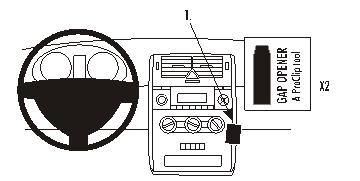 Brodit ProClip, Mercedes Benz A-Klasse 05-12 in der Gruppe Car-HiFi / Was passt in mein Auto / Mercedes / A-Klasse / A-Klasse W169 2004-2012 bei BRL (240853506)