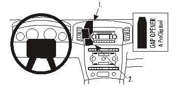 Brodit ProClip, Jeep Grand Cherokee 05-07 in der Gruppe Car-HiFi / Was passt in mein Auto / Jeep / Jeep Grand Cherokee bei BRL (240853555)