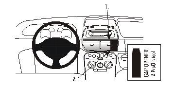 ProClip Montagehalterung Fiat Punto 04-07, angewinkelt in der Gruppe Car-HiFi / Was passt in mein Auto / Fiat / Punto bei BRL (240853593)