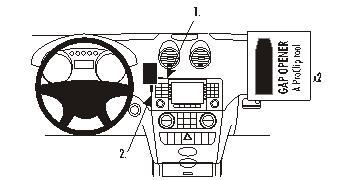 Brodit ProClip, Mercedes Benz M-Class/ML 05-11 in der Gruppe Car-HiFi / Was passt in mein Auto / Mercedes / ML bei BRL (240853622)