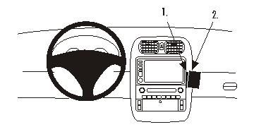 ProClip Montagehalterung Chevrolet Corvette 05-07, angewinkelt in der Gruppe Car-HiFi / Was passt in mein Auto / Chevrolet / Corvette bei BRL (240853643)