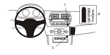 ProClip Montagehalterung BMW Z4 03-08, angewinkelt in der Gruppe Car-HiFi / Was passt in mein Auto / BMW / BMW Z4 / BMW Z4 2003-2005 bei BRL (240853655)