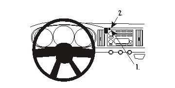 ProClip Montagebügel Chevrolet SSR 03-06, Zentriert in der Gruppe Car-HiFi / Was passt in mein Auto / Chevrolet bei BRL (240853686)