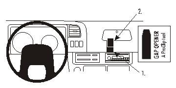ProClip Monteringsbygel Chevrolet W-Serie 99-07, Zentriert in der Gruppe Car-HiFi / Was passt in mein Auto / Chevrolet bei BRL (240853933)