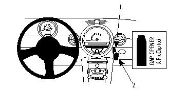 Brodit ProClip, Mini Cooper Coupé 07-16 in der Gruppe Car-HiFi / Was passt in mein Auto / Mini / Mini Cooper / Mini Cooper F56 2014-2024 bei BRL (240854046)