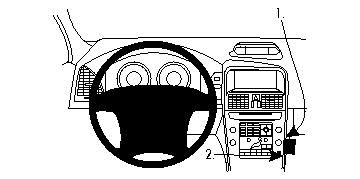 Volvo XC60 09-10, Abgewinkelt in der Gruppe Car-HiFi / Was passt in mein Auto / Volvo / Volvo XC60 / Volvo XC60 2008-2017 / Sonstiges XC60 2008-2017 bei BRL (240854296)