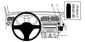 Brodit ProClip, Volkswagen Polo 10-14 in der Gruppe Car-HiFi / Was passt in mein Auto / Volkswagen / Polo / Polo 2010-2017 bei BRL (240854383)