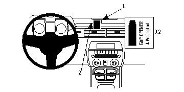 ProClip Montagehalterung Chevrolet Camaro 10-15, Zentriert in der Gruppe Car-HiFi / Was passt in mein Auto / Chevrolet / Camaro bei BRL (240854705)