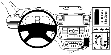 Brodit ProClip, Mercedes Benz GL-Class/GLE-Class/M-Class/ML 12-19 in der Gruppe Car-HiFi / Was passt in mein Auto / Mercedes / ML bei BRL (240854709)