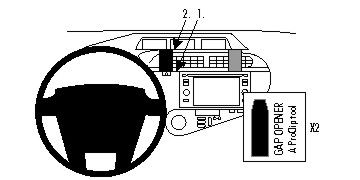 ProClip Montagehalterung Toyota Prius c 12-15, Zentriert in der Gruppe Car-HiFi / Was passt in mein Auto / Toyota / C-HR / C-HR 2018-2023 bei BRL (240854784)