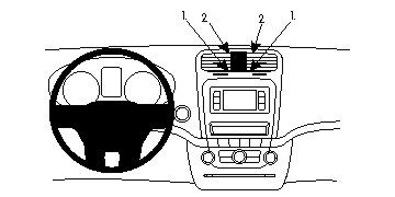 Dodge Journey 11-15, Zentriert in der Gruppe Car-HiFi / Was passt in mein Auto / Dodge bei BRL (240854806)