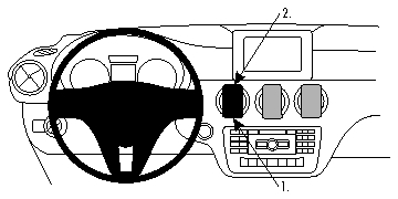 Brodit ProClip, Mercedes Benz GLA-Klasse 13-19 in der Gruppe Car-HiFi / Was passt in mein Auto / Mercedes / GLA / GLA 2014-2020 bei BRL (240854813)