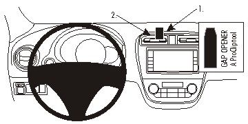 ProClip-Montagehalterung Mitsubishi Space Star 13-15, zentriert in der Gruppe Car-HiFi / Was passt in mein Auto / Mitsubishi / Space Star bei BRL (240854871)