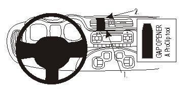ProClip-Montagehalterung Fiat Panda 13-15, zentriert in der Gruppe Car-HiFi / Was passt in mein Auto / Fiat / Panda bei BRL (240854880)