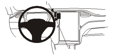 Brodit ProClip, Tesla Model S/X 13-20 in der Gruppe Car-HiFi / Was passt in mein Auto / Tesla / Model X bei BRL (240854921)