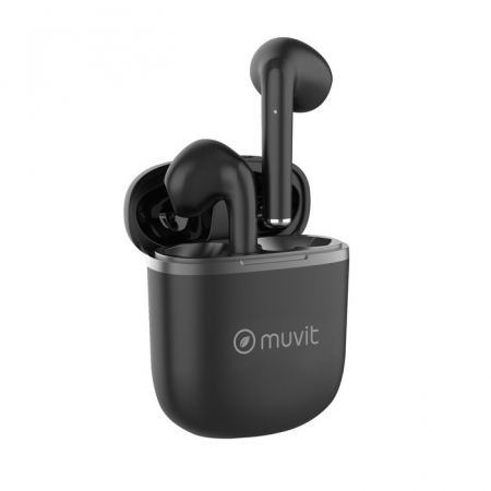 Muvit Pure kabellose In-Ear-Kopfhörer, schwarz in der Gruppe Heim-Audio / Kopfhörer / In-Ear bei BRL (261MCTWS3244)