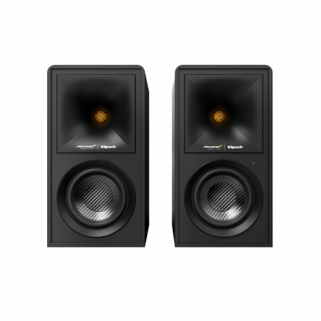 Klipsch The Fives McLaren Edition aktive Lautsprecher mit HDMI, Schwarz in der Gruppe Heim-Audio / Lautsprecher / Aktive Lautsprecher bei BRL (288THEFIVESMCL)