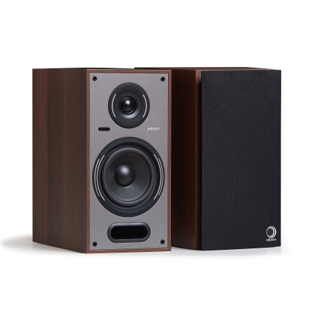 Elipson Horus 6 Active BT Walnut/Dark Grey, Paar in der Gruppe Heim-Audio / Lautsprecher / Aktive Lautsprecher bei BRL (303ELIHOR6BBTWN)