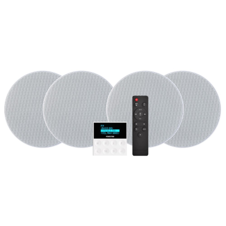 Fonestar KS-WALL-4, Wandverstärker mit vier Deckenlautsprechern in der Gruppe Bundles / Heimpakete / Stereo-Sets bei BRL (314KSWALL4)