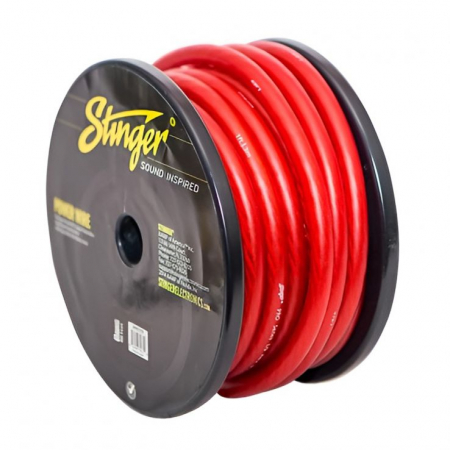 Stinger 50mm2 OFC Stromkabel, mattrot, Meterware in der Gruppe Car-HiFi / Kabel / Stromkabel bei BRL (400SPW10TR)