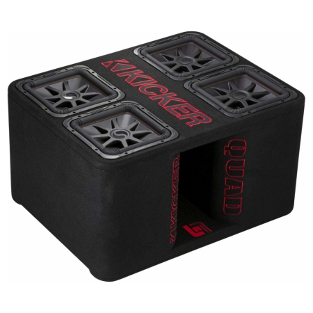 Kicker Solo-Baric QL7R122, 4 x 12 Zoll Subwoofer-Gehäuse, 2 x 2 Ohm in der Gruppe Car-HiFi / Bass / Passiver Subwoofer bei BRL (41047QL7R122)