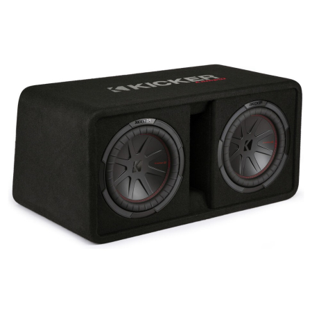 Kicker CompR DCWR102, 2 x 10 Zoll Subwoofer-Gehäuse, 2 Ohm in der Gruppe Car-HiFi / Bass / Passiver Subwoofer bei BRL (41048DCWR102)