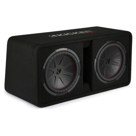 Kicker CompR DCWR122, 2 x 12 Zoll Subwoofer-Gehäuse, 2 Ohm in der Gruppe Car-HiFi / Bass / Passiver Subwoofer bei BRL (41048DCWR122)