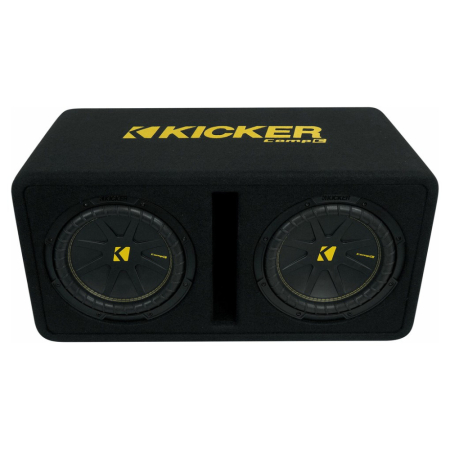 Kicker CompC DCWC102, Bassreflexgehäuse mit 2x10-Zoll-Subwoofern, 2 Ohm in der Gruppe Car-HiFi / Bass / Passiver Subwoofer bei BRL (41050DCWC102)