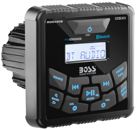 BOSS MGR450B Marine-Stereo mit Bluetooth in der Gruppe Car-HiFi / Marine-Audio / Marine-Stereoanlage bei BRL (530MGR450B)