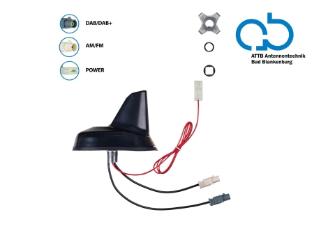 Dachantenne AM/FM DAB+ Shark 12V extern in der Gruppe Car-HiFi / Zubehör / Antennen bei BRL (700153377501)