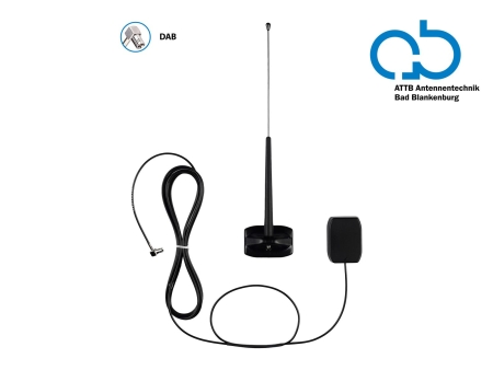 Scheibenantenne DAB+ 0°-180° SMB 12V in der Gruppe Car-HiFi / Zubehör / Antennen bei BRL (700153457301)