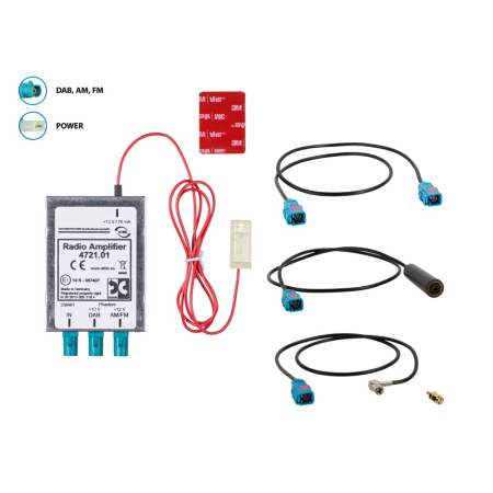 Antennensplitter AM/FM DAB+ Fakra/DIN/SMA in der Gruppe Car-HiFi / Zubehör / Antennen bei BRL (7001534721012)