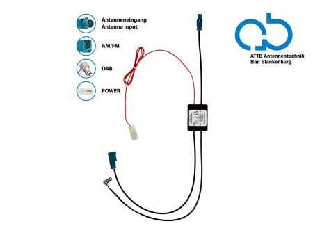 Antennensplitter AM/FM DAB+ Fakra>Fakra(w)/SMB(w) verstärkt in der Gruppe Car-HiFi / Zubehör / Antennen bei BRL (700153472603)