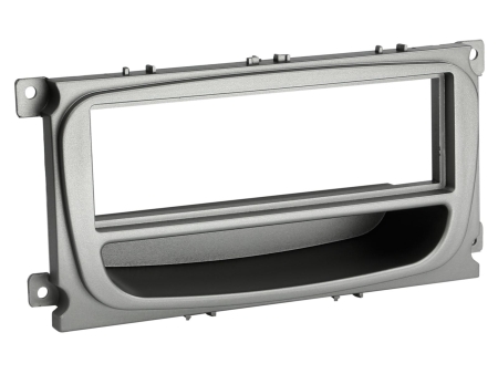 Montagerahmen 1-DIN mit Ablagefach Ford, silber in der Gruppe Car-HiFi / Was passt in mein Auto / Ford / S-Max / S-Max 2010-2015 bei BRL (70028111437)