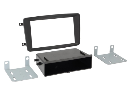 Einbaurahmen 1/2-DIN Mercedes, schwarz in der Gruppe Car-HiFi / Was passt in mein Auto / Mercedes / CLK-Klasse / CLK-Klasse 2002-2010 C209 bei BRL (700281190421)