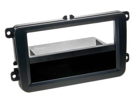 Einbaurahmen 2-DIN mit Ablagefach, schwarz in der Gruppe Car-HiFi / Was passt in mein Auto / Volkswagen / Transporter / Transporter T6 2015-2020 / Radio-Upgrade Transporter T6 2015-2020 bei BRL (700281320101)