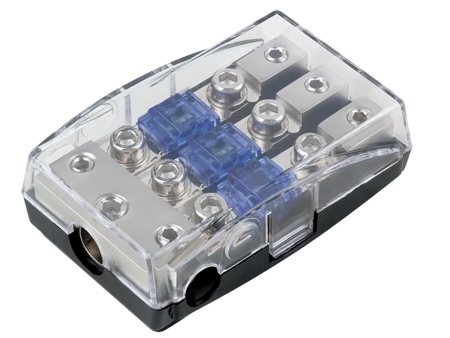 Mini-ANL-Sicherungshalter silber, 1 x 35 mm² + 2 x 20 mm² in der Gruppe Car-HiFi / Zubehör / Sicherungshalter bei BRL (70030380403S)
