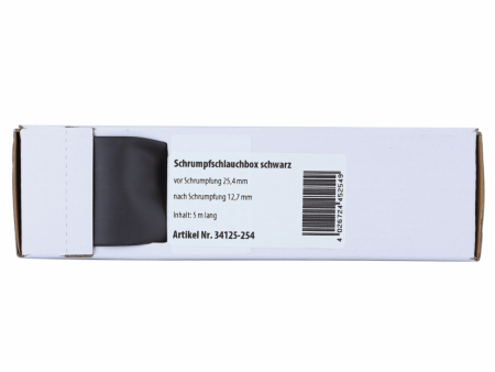 Schwarzer Schrumpfschlauch 25.4 mm - 12.7 mm, 1 Meter in der Gruppe Car-HiFi / Zubehör / Montagezubehör bei BRL (70034125254)