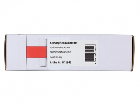 Roter Schrumpfschlauch 9.5 mm - 4.8 mm, Meterware in der Gruppe Car-HiFi / Zubehör / Montagezubehör bei BRL (7003412695)