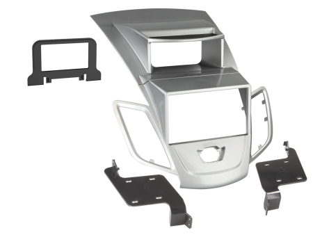 Einbaurahmen 2-DIN Ford Fiesta silber in der Gruppe Car-HiFi / Was passt in mein Auto / Ford / Fiesta / Fiesta 2013-2017 bei BRL (700381114212)