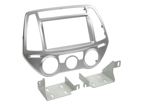 Einbaurahmen 2-DIN Hyundai i20, silber in der Gruppe Car-HiFi / Was passt in mein Auto / Hyundai / I20 / I20 2009-2014 bei BRL (700381143241)