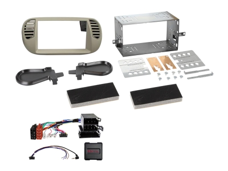 ACV Einbaurahmen 2-DIN Fiat 500, Perlgrau in der Gruppe Car-HiFi / Was passt in mein Auto / Fiat / 500 bei BRL (700621094231)