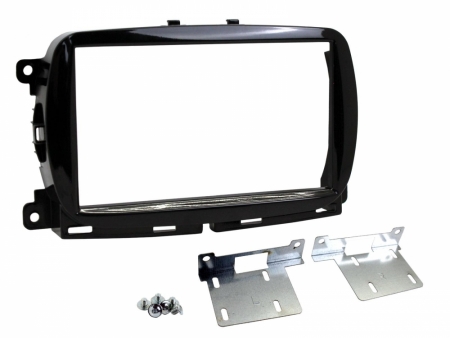 Montagerahmen Double-DIN Fiat 500 2015- schwarz in der Gruppe Car-HiFi / Was passt in mein Auto / Fiat / 500 bei BRL (701CT23FT31)