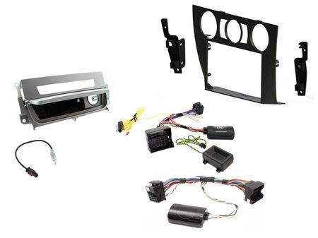 Einbauset BMW 3-Serie E90 06-14, manuelle Klimaanlage, Silber in der Gruppe Car-HiFi / Was passt in mein Auto / BMW / BMW 3 Serie / BMW E90/E91/E92/E93 2005-2011 / Radio-Upgrade BMW E90/E91/E92/E93 2005-2011 bei BRL (701CTKBM15)